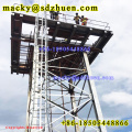 16m galvanized steel tower for water tank and assembled galvanized steel water tank for school